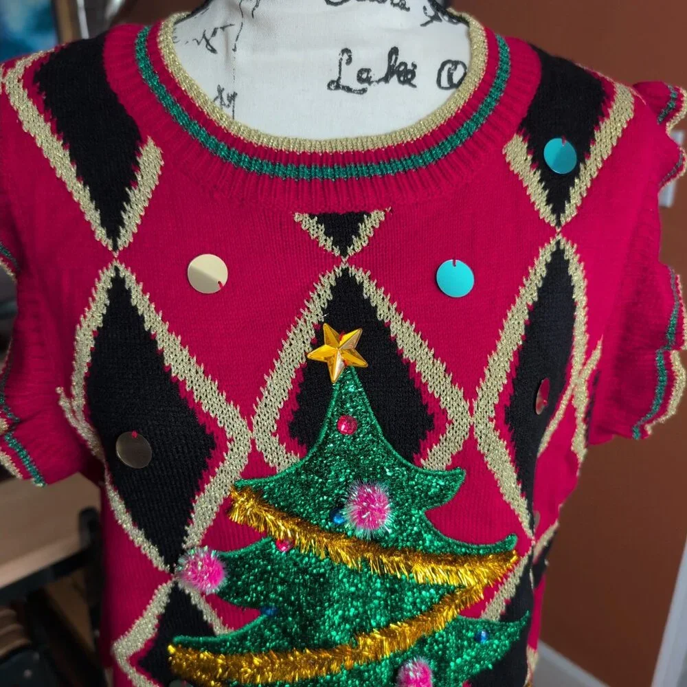 Blizzard Bay Ugly Christmas Sweater NWT Sz L - Picture 2 of 10